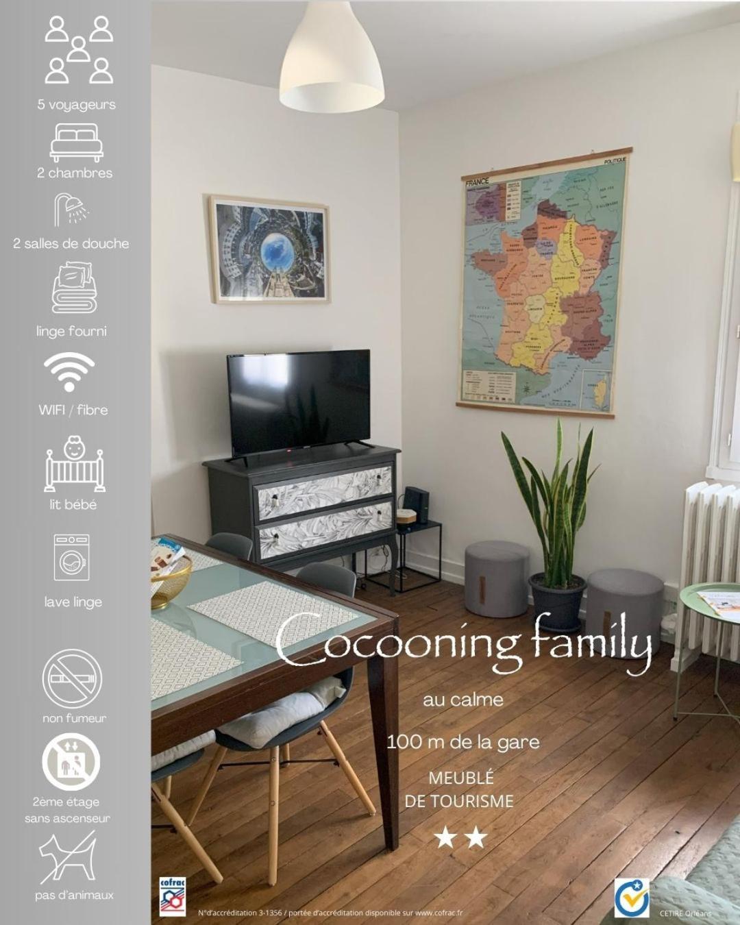 Apartmán *Cocooning Family* Tours Exteriér fotografie